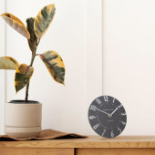 Thomas Kent mantel Clock – Graphite Silver